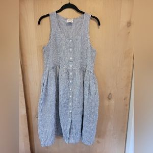 🛑🛑SOLD🛑🛑Beaton Linen Gather Dress